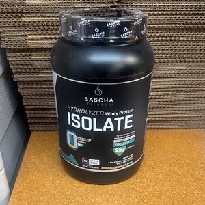Sascha Fitness Hydrolyzed Whey Protein Isolate - Black